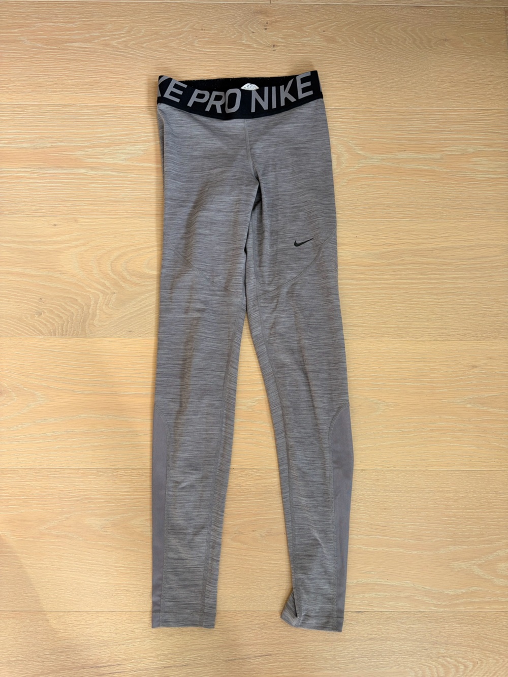 Nike Pro Leggings Heather Grey Size XS